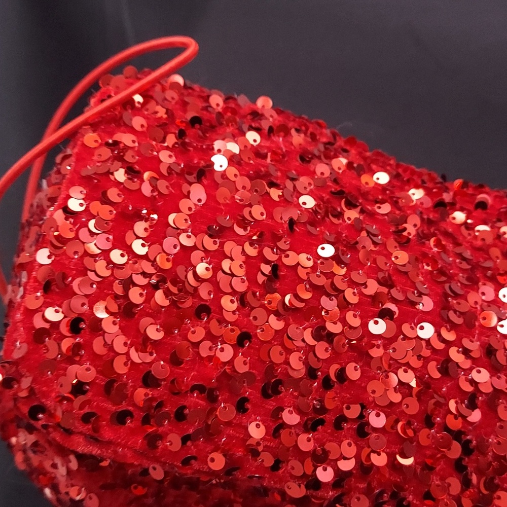 MOST WANTED Red Sequin Handbag - Picture 9 of 12